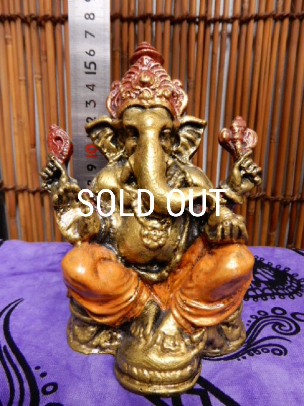 画像8: ガネーシャ 置物 （富と繁栄・商売繁盛・学問の神） (8)