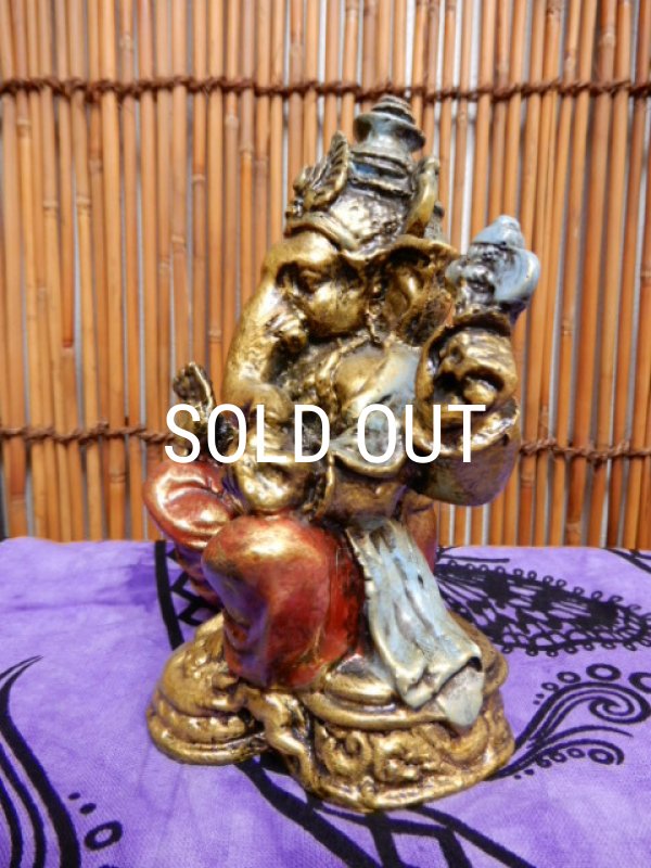 画像2: ガネーシャ 置物 （富と繁栄・商売繁盛・学問の神） (2)