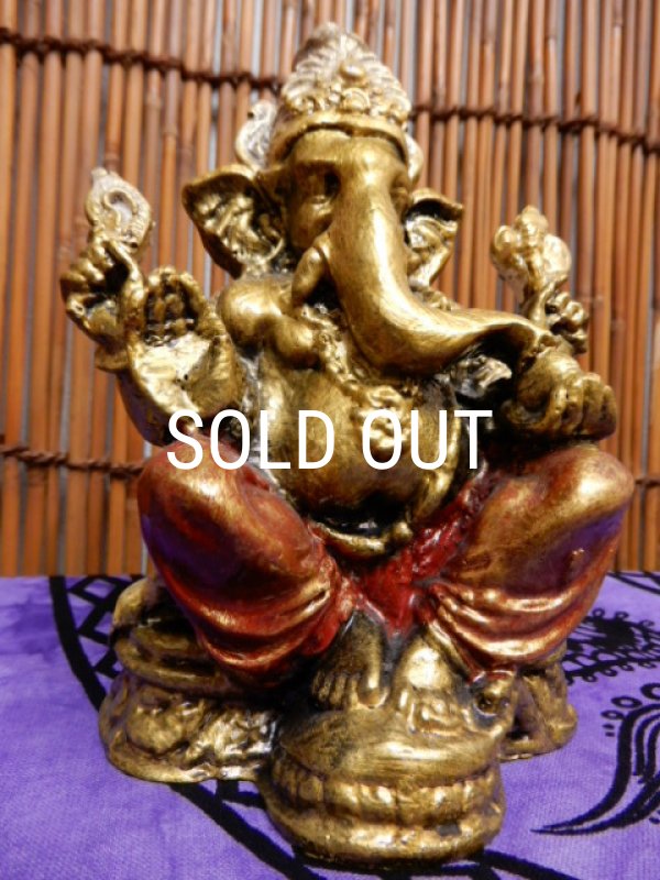 画像7: ガネーシャ 置物 （富と繁栄・商売繁盛・学問の神） (7)