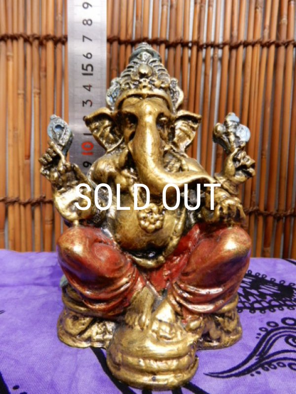 画像8: ガネーシャ 置物 （富と繁栄・商売繁盛・学問の神） (8)
