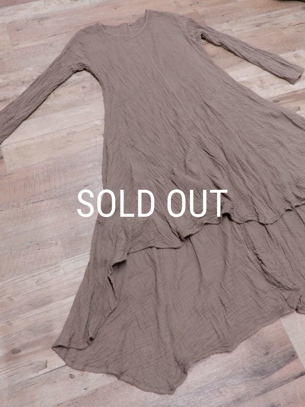 画像9: ダブルガーゼ フィッシュテール ロングワンピース (9)