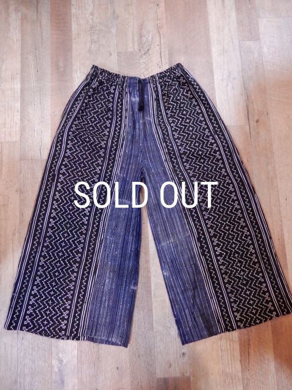 画像6: モン族刺繍 ワイドパンツ (6)