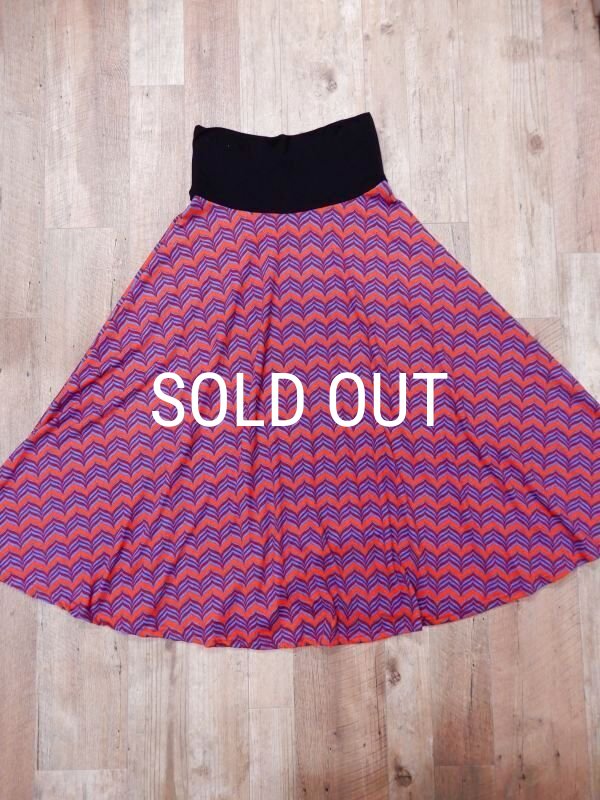 画像6: 幾何学模様フレアスカート (6)