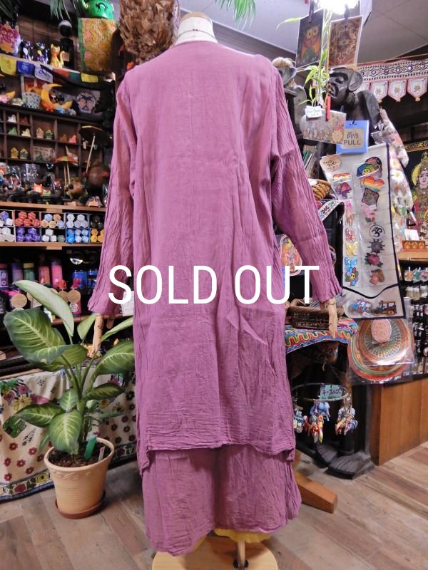 画像3: コットン レイヤードワンピース (3)