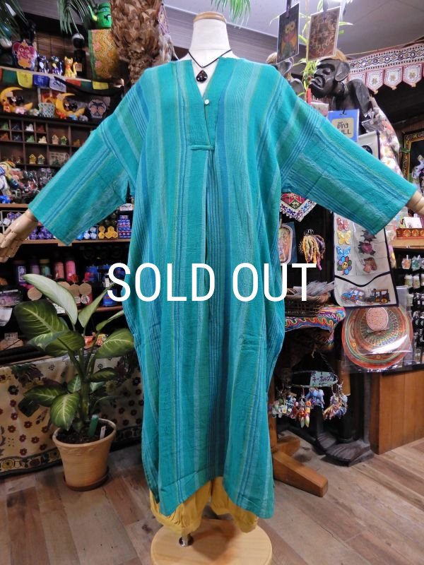 画像5: ストライプコットンワンピース (5)