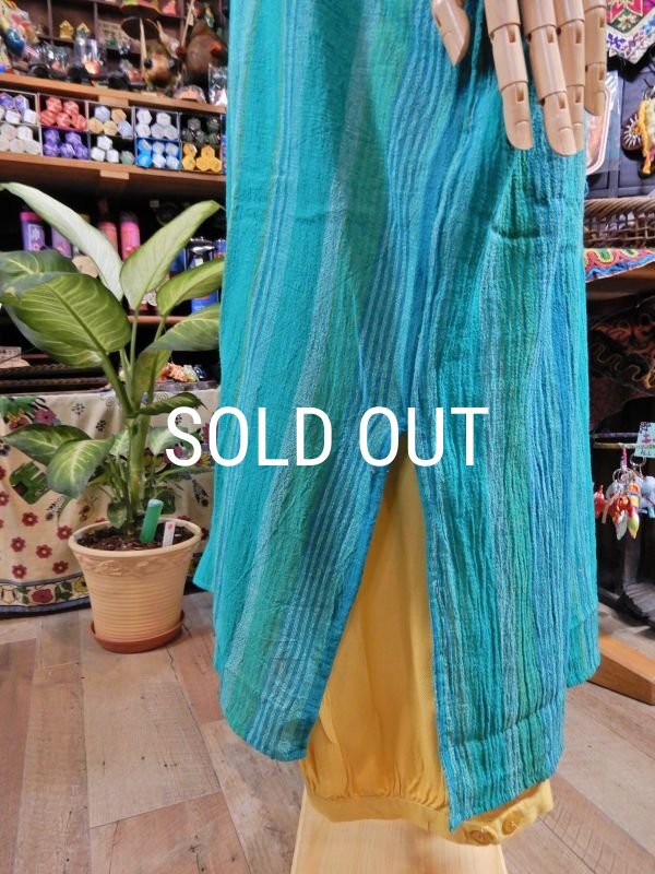 画像7: ストライプコットンワンピース (7)