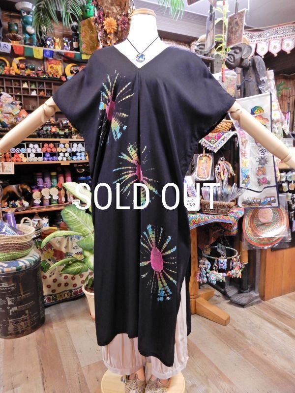 画像5: タイダイ 貫頭衣ワンピース (5)