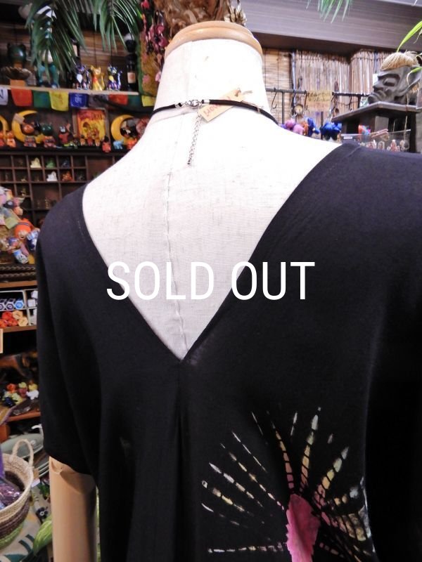 画像9: タイダイ 貫頭衣ワンピース (9)