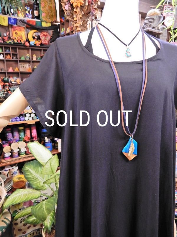 画像8: タイダイ レーヨン半袖チュニック (8)