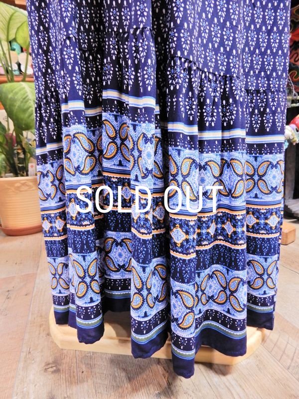 画像12: オリエンタル マキシ丈ワンピース (12)