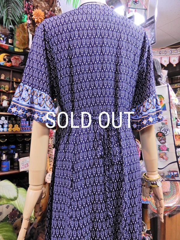 画像4: オリエンタル マキシ丈ワンピース (4)