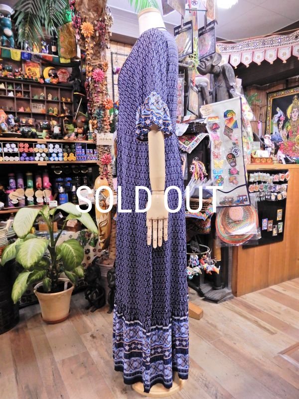 画像2: オリエンタル マキシ丈ワンピース (2)