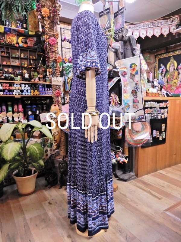 画像5: オリエンタル マキシ丈ワンピース (5)