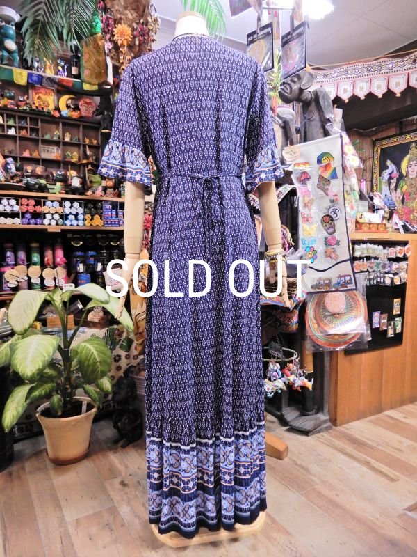 画像3: オリエンタル マキシ丈ワンピース (3)