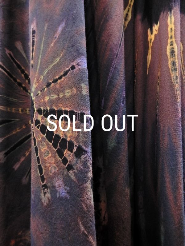 画像8: タイダイ レーヨン半袖チュニック (8)