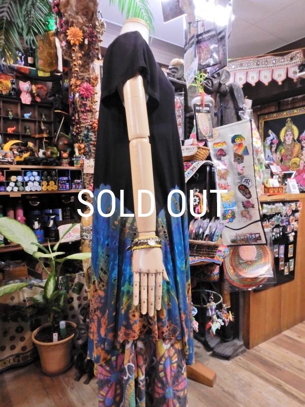 画像4: タイダイ レーヨン半袖チュニック (4)