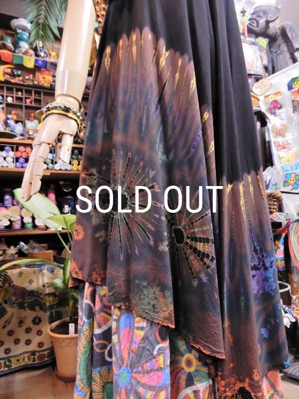 画像5: タイダイ レーヨン半袖チュニック (5)