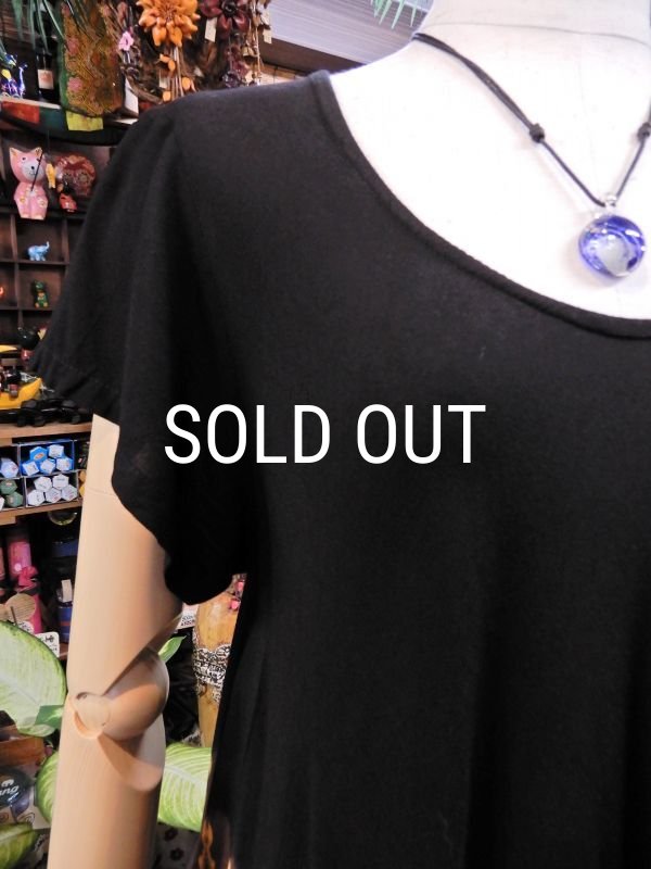 画像7: タイダイ レーヨン半袖チュニック (7)