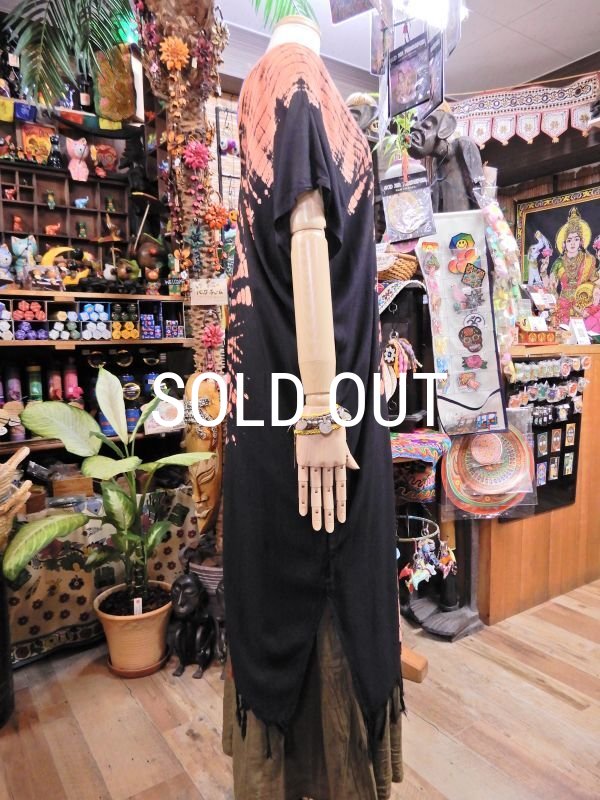 画像4: タイダイ 貫頭衣ワンピース (4)