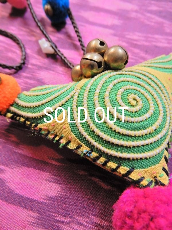 画像8: モン族ファブリック ネックレス (8)