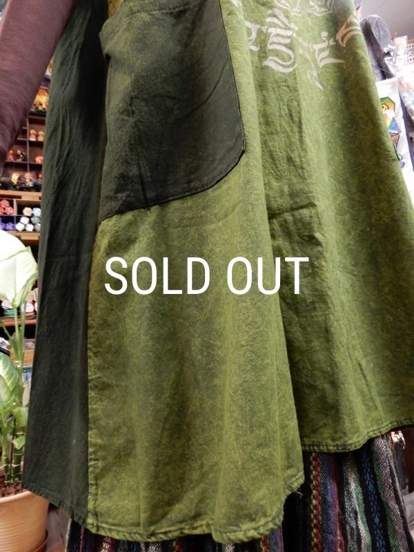 画像6: マンダラプリント 袖なしフーディーチュニック (6)