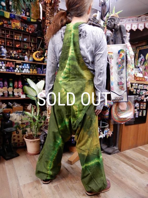 画像2: タイダイサルエルサロペットパンツ (2)