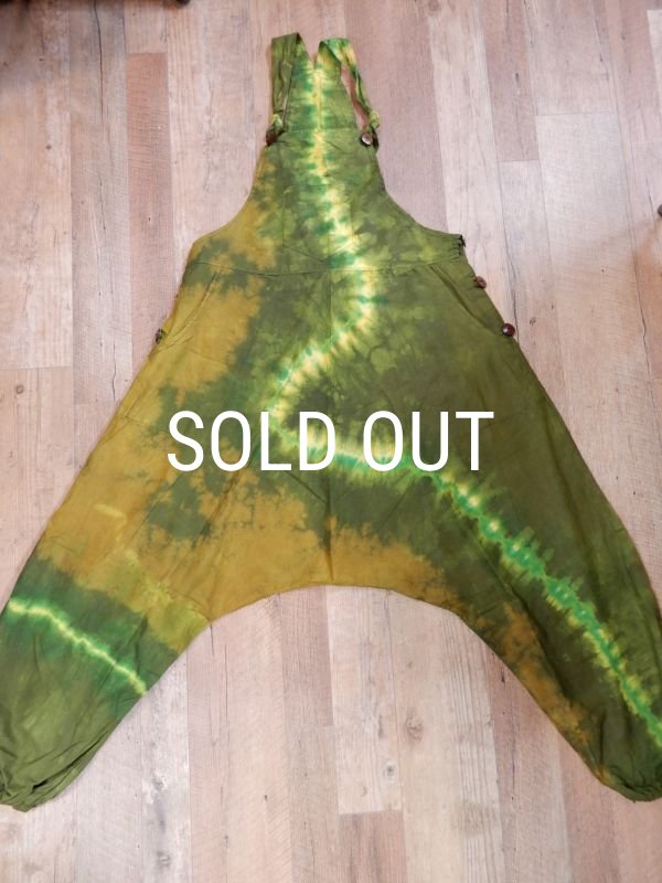 画像9: タイダイサルエルサロペットパンツ (9)