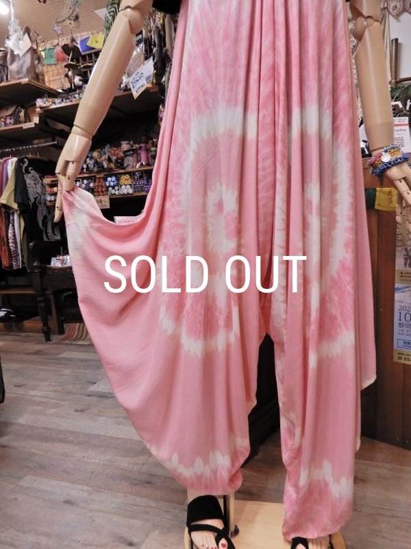 画像7: タイダイ 裾変形サロペットパンツ (7)