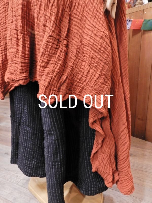 画像6: ダブルガーゼ フィッシュテール ロングワンピース (6)