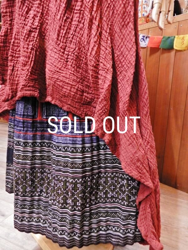 画像6: ダブルガーゼ フィッシュテール ロングワンピース (6)