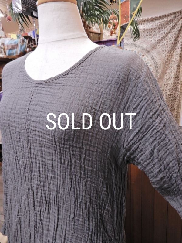 画像5: ダブルガーゼ フィッシュテール ロングワンピース (5)