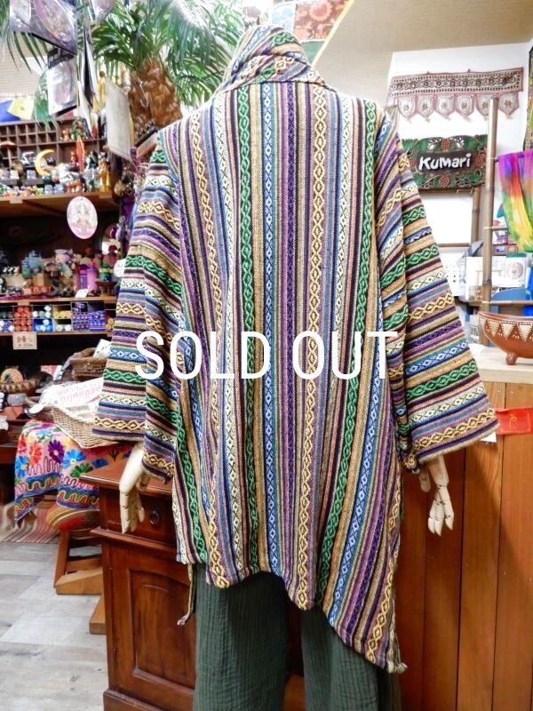 画像3: エスニック織オフタートルゆったりプルオーバー (3)