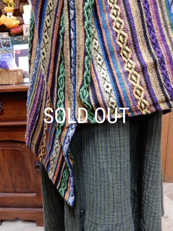 画像6: エスニック織オフタートルゆったりプルオーバー (6)