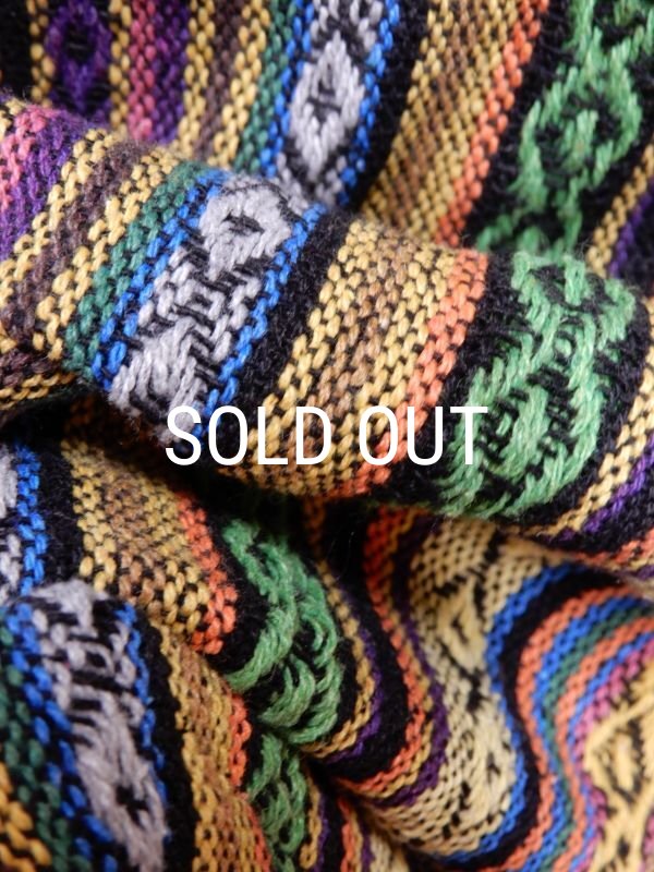 画像10: エスニック織オフタートルゆったりプルオーバー (10)