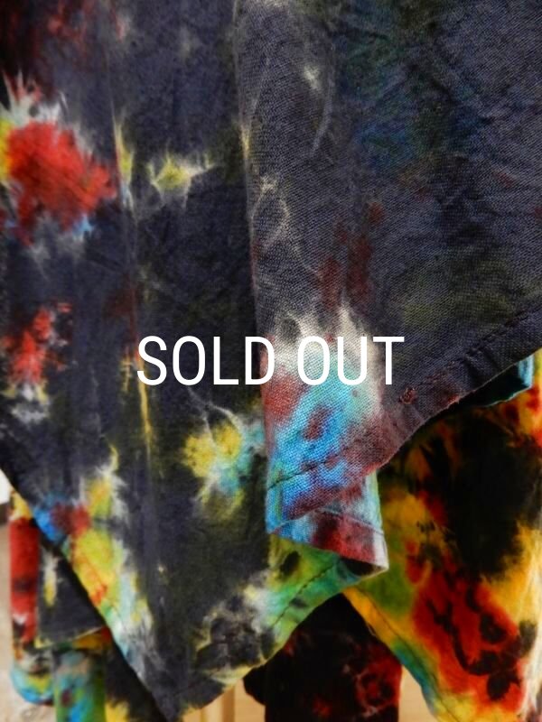 画像7: 裾ギザ変形レイヤード タイダイスカート (7)