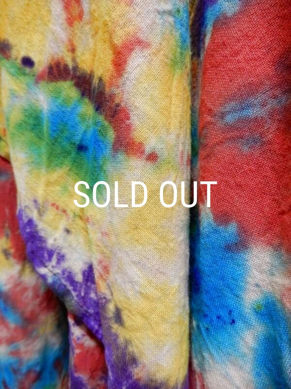 画像7: 裾ギザ変形レイヤード タイダイスカート (7)