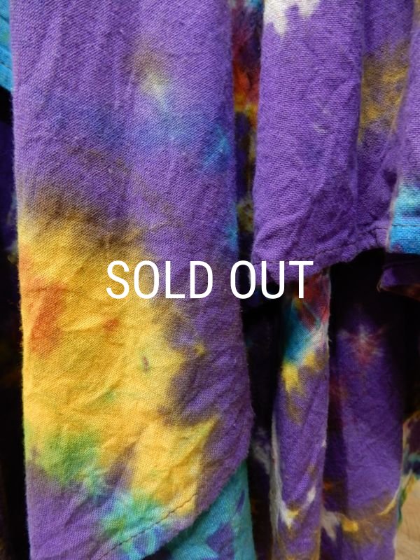 画像8: 裾ギザ変形レイヤード タイダイスカート (8)