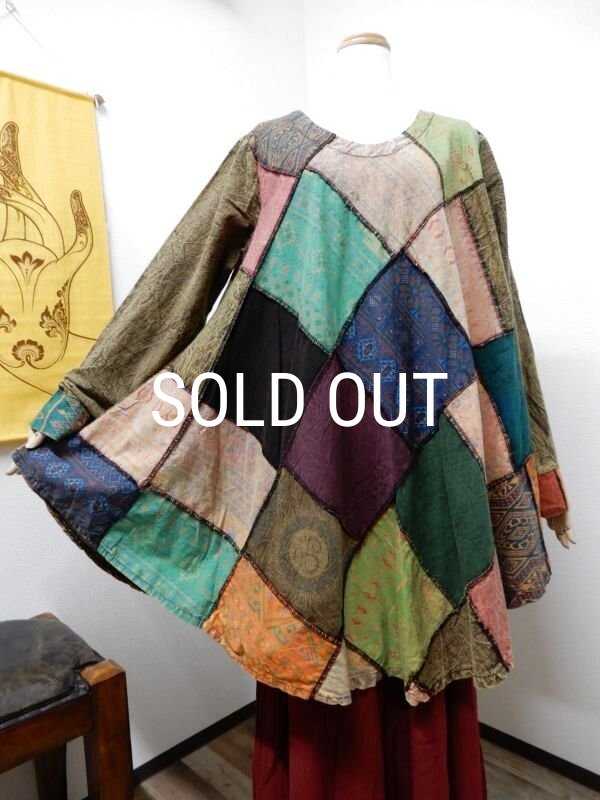 画像11: フロントパッチワークチュニック (11)