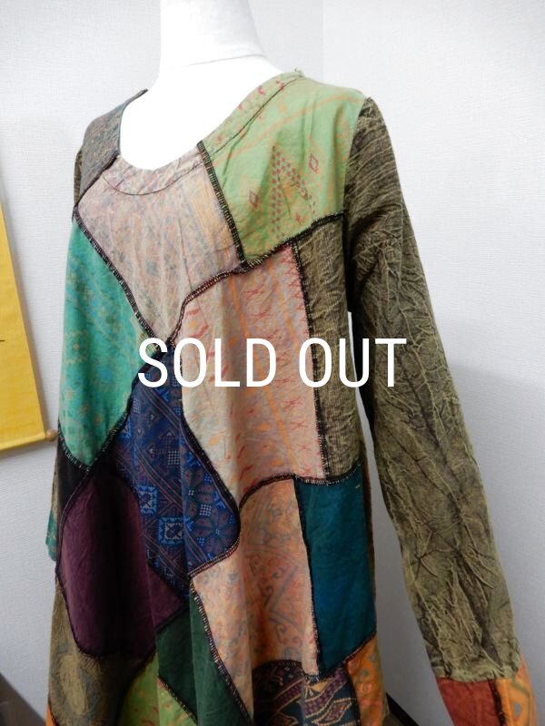 画像6: フロントパッチワークチュニック (6)