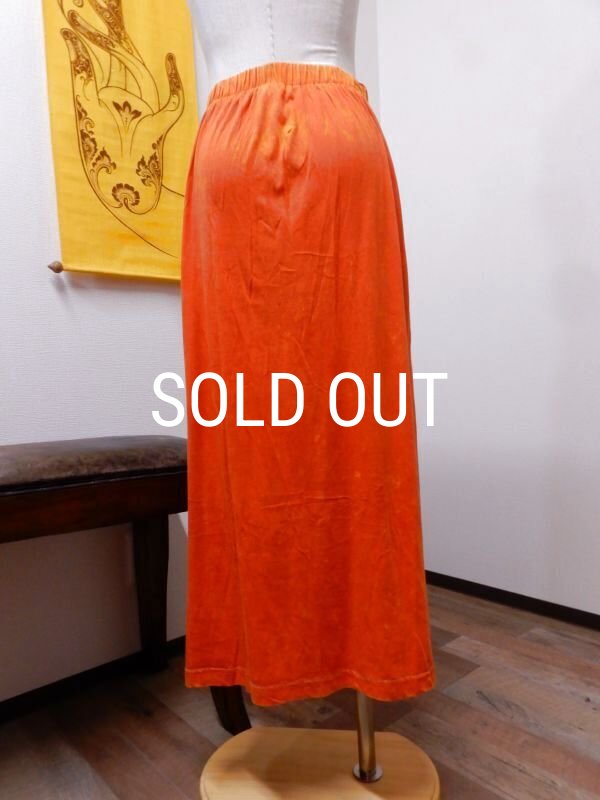 画像4: フロントアップリケＡラインコットンスカート (4)