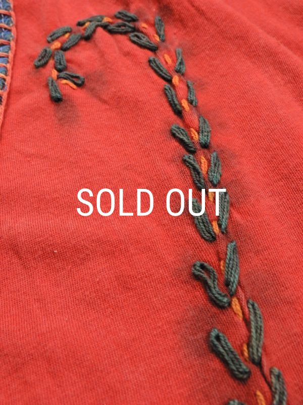 画像11: フロントアップリケＡラインコットンスカート (11)