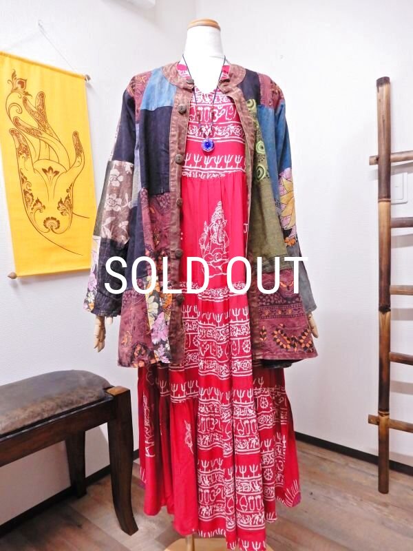 画像11: オーバーサイズ パッチワークシャツ (11)