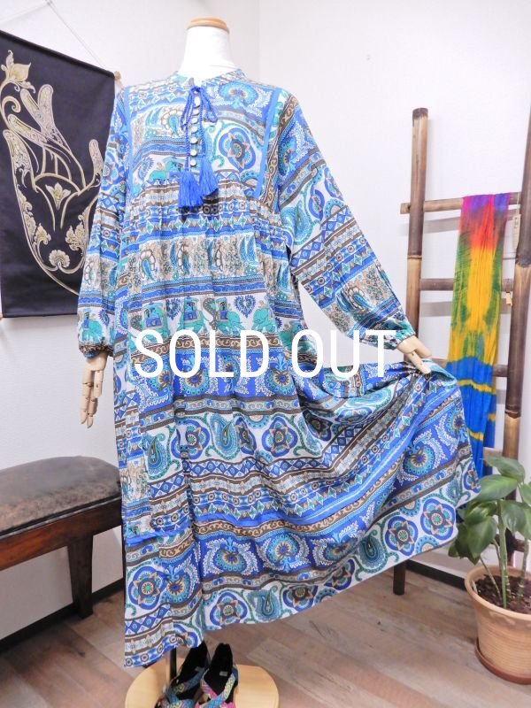 画像1: 【SALE 20％OFF】ゾウノワンピース (1)