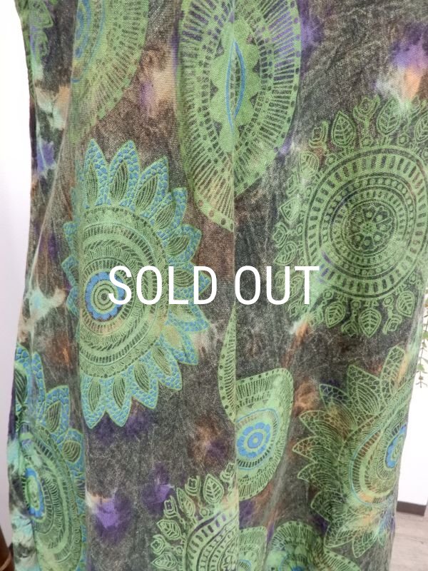 画像10: タイダイマンダラ ノースリーブワンピース (10)