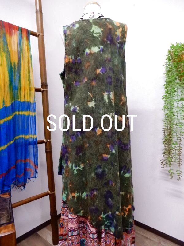 画像3: タイダイマンダラ ノースリーブワンピース (3)