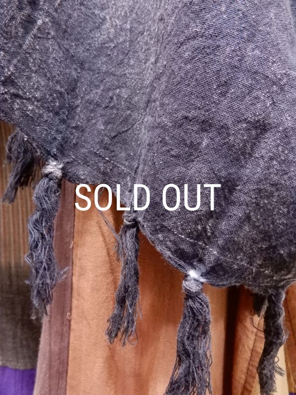 画像9: サークルタイダイ スクエアポンチョ (9)