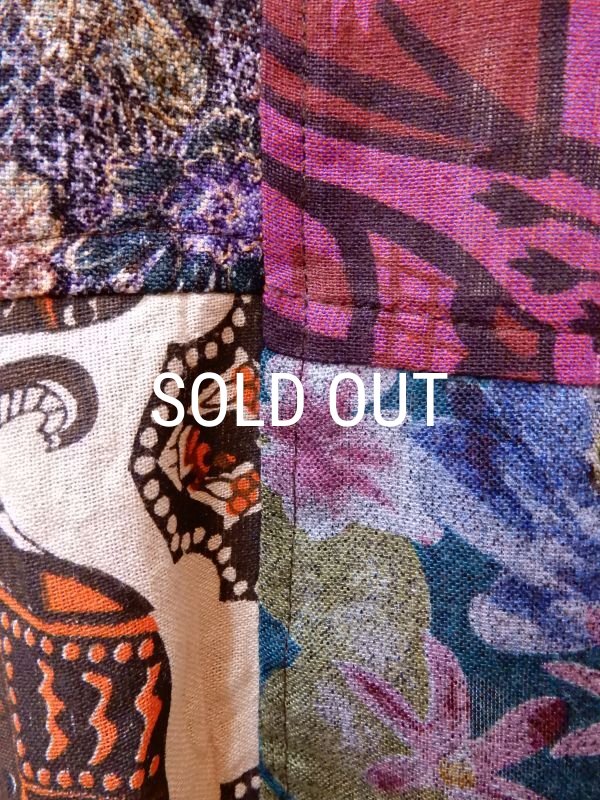 画像8: プリントパッチワーク サルエルパンツ (8)