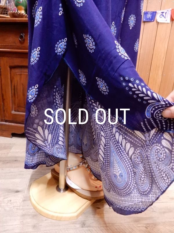 画像7: ラウンド裾 オリエンタルフレアパンツ (7)