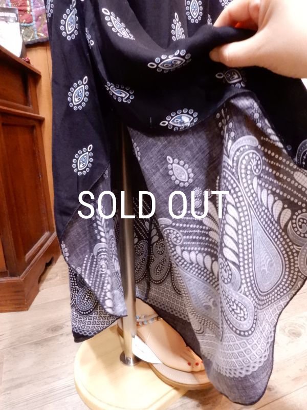 画像7: ラウンド裾 オリエンタルフレアパンツ (7)