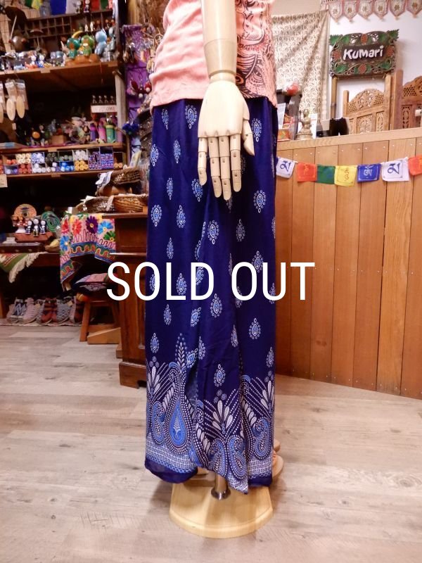 画像4: ラウンド裾 オリエンタルフレアパンツ (4)